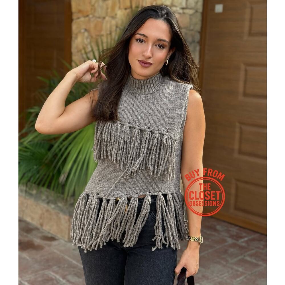 ZARA Wool-Blend Vest Top NWT